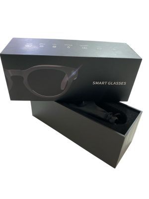 Óculos Inteligente Smart Glasses com Câmera 8MP/Áudio Bluetooh/Tradução em Tempo Real e IA - Preto