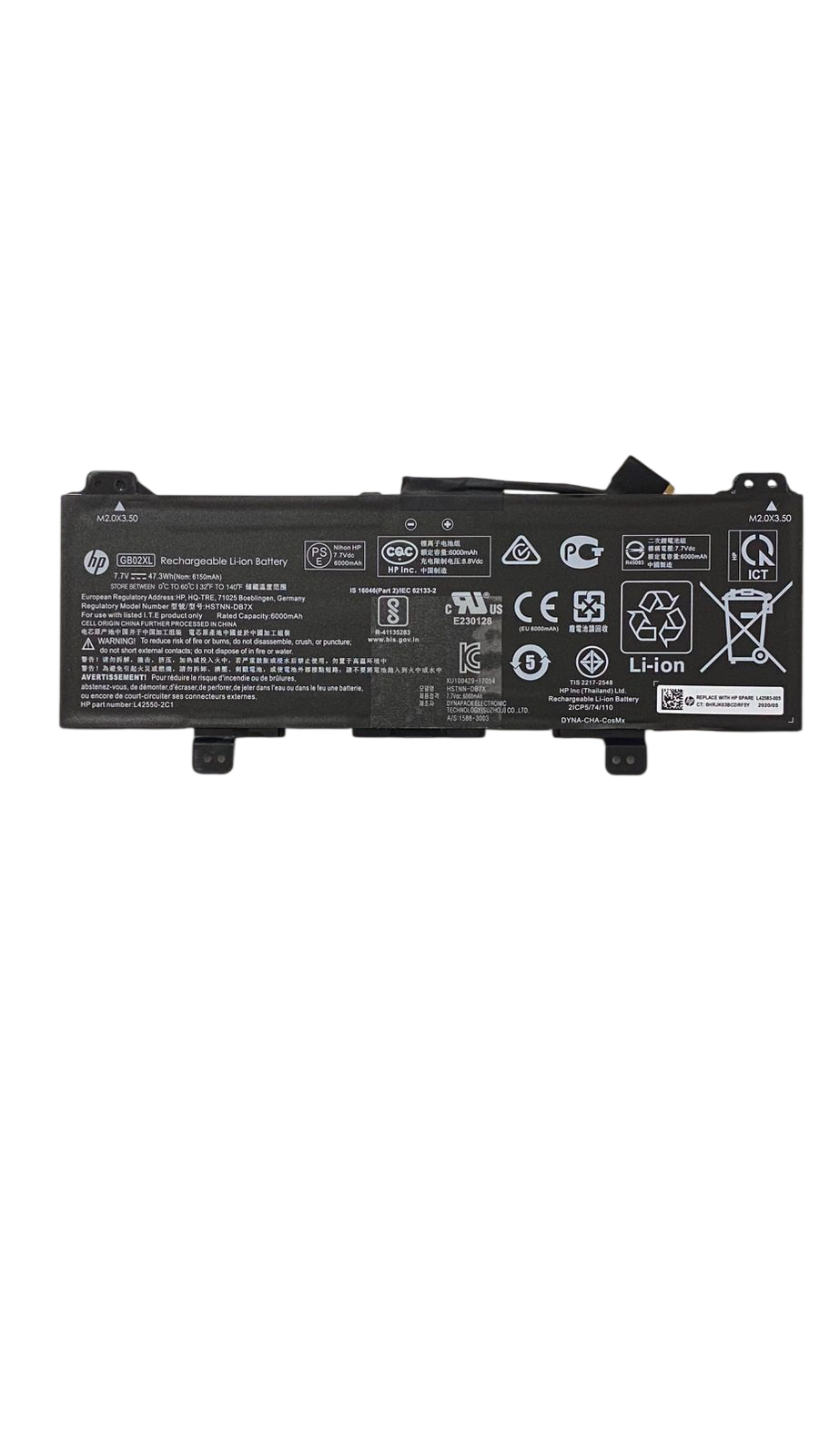 Bateria Original HP Chromebook 11 G7 /11 G8 14-DB GB02XL - L42583-005 - Imagem 3