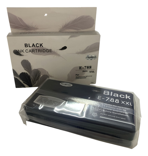 Cartucho Preto para Epson WorkForce Pro WF-5110/WF-5190/WF-5690 E-788XXL