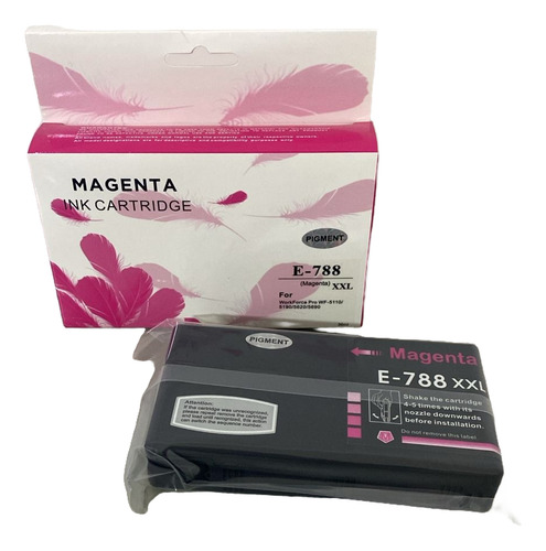 Cartucho Magenta Compatível para Epson WorkForce Pro WF-5110/WF-5190/WF-5690 E-788XXL