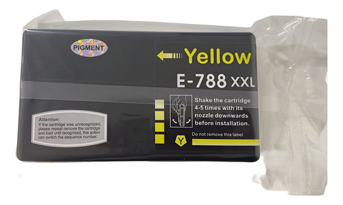 Cartucho Amarelo Compatível para Epson WorkForce Pro WF-5110/WF-5190/WF-5690 E-788XXL - Imagem 2