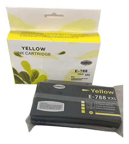 Cartucho Amarelo Compatível para Epson WorkForce Pro WF-5110/WF-5190/WF-5690 E-788XXL