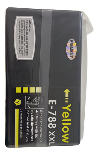 Cartucho Amarelo Compatível para Epson WorkForce Pro WF-5110/WF-5190/WF-5690 E-788XXL - Imagem 3