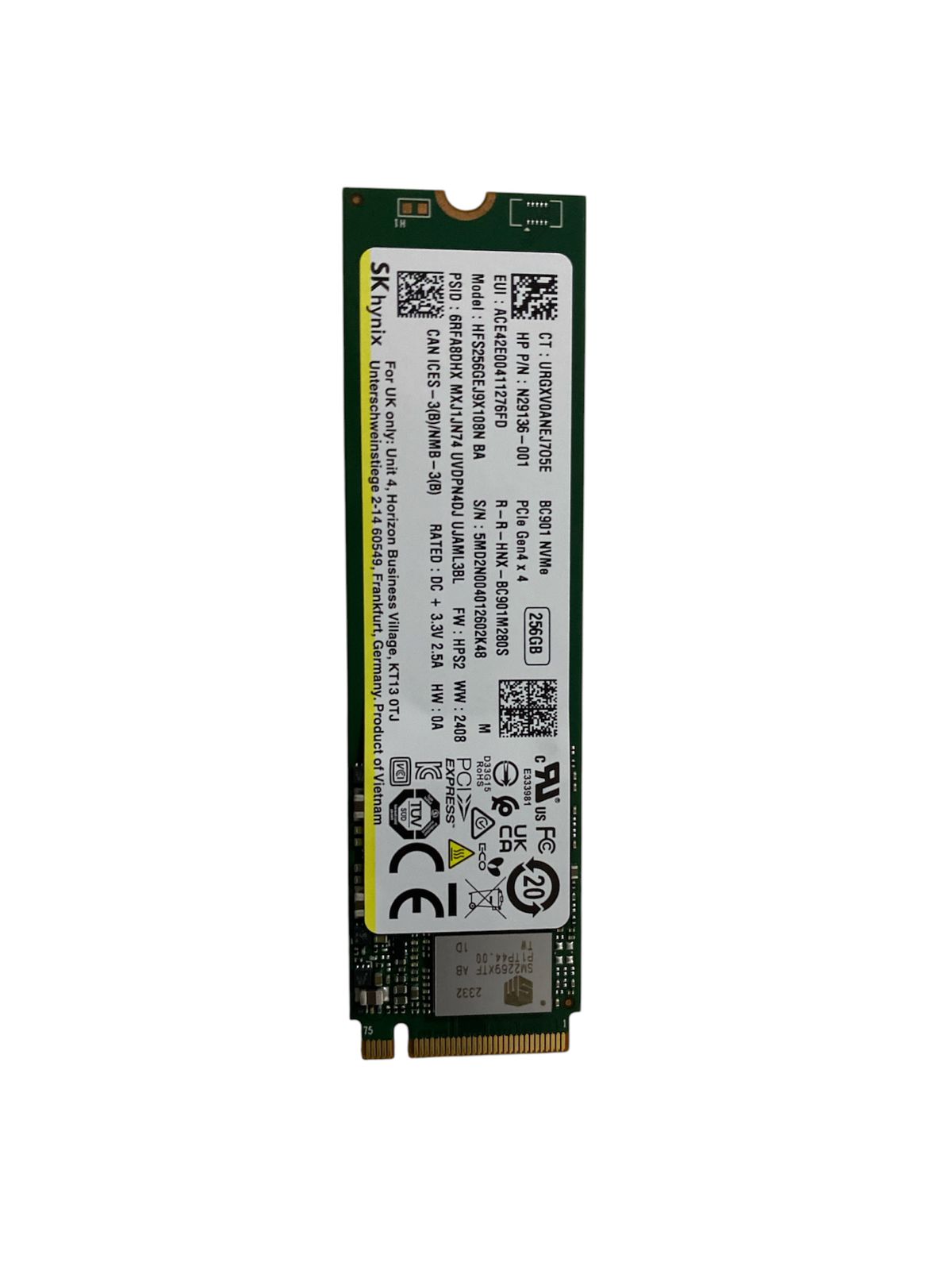 Unidade de Armazenamento SSD de 256GB Original HP- N45477-003 - Imagem 3